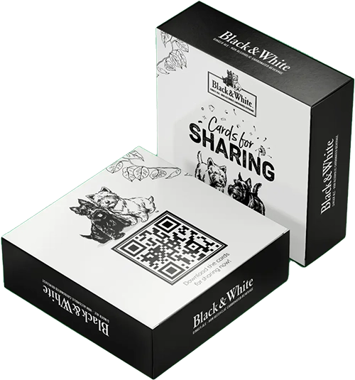 Black & White card for Sharing Box Image