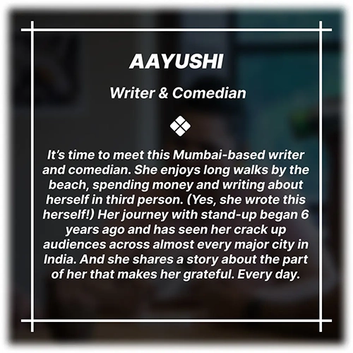 Ayushi's Introduction