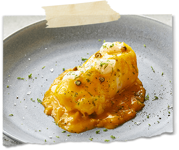 Monkfish with Mango glaze